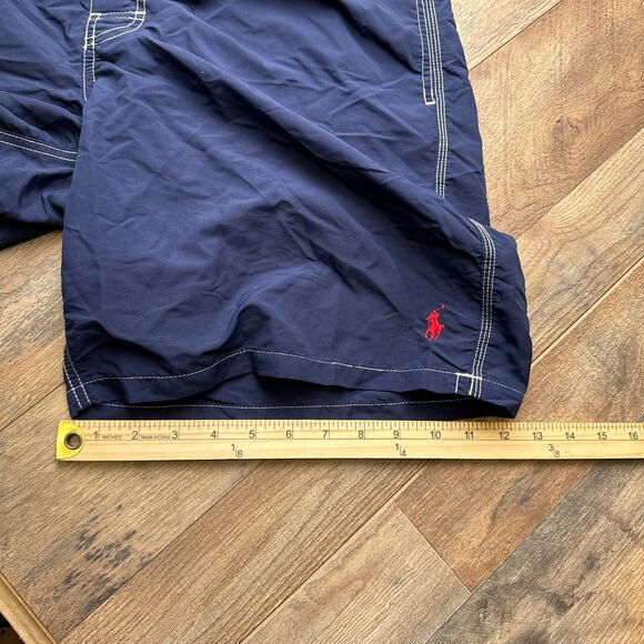 Polo Ralph Lauren Swim Shorts Trunks Men's XL Blue Surf Beach Lined Embroidered - Picture 13 of 14